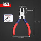 Mini Linemans Pliers With Serrated Jaw Electrical Pliers Side Cutter For Arts Hobby Craft Mechanical Work Small Electronics - style: Linemans Pliers