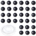 4mm 200pcs Natural Stone Round Beads Matte Black Onyx Genuine Stone Beading Loose Gemstone DIY Charm Smooth Beads for Bracelets Necklaces Earrings Hole Size 1mm (Matte Black Onyx 4mm) - color: Matte Black Onyx, size: 4mm
