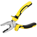 DOWELL Lineman's Pliers with Wire Cutter - 7 Inch Nickel Chromium Steel Construction Professional Handle - size: 7" Lineman's Pliers