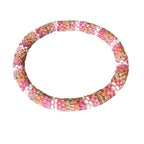 Wigspedia Crochet Glass Seed Bead Nepal Boho Bracelet - Pink - color: Pink Style # 7
