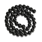 8mm Black Onyx Matte Round Natural Gematone Loose Beads for Jewelry Making DIY 1 Strand 15" - color: Matte Black Onyx, size: 8mm