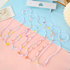 420 Adorable Acrylic Beads Set - Cute Mixed Shape Stars, Hearts, Flowers and Round Beads for DIY Jewelry, Hair Accessories and Crafts