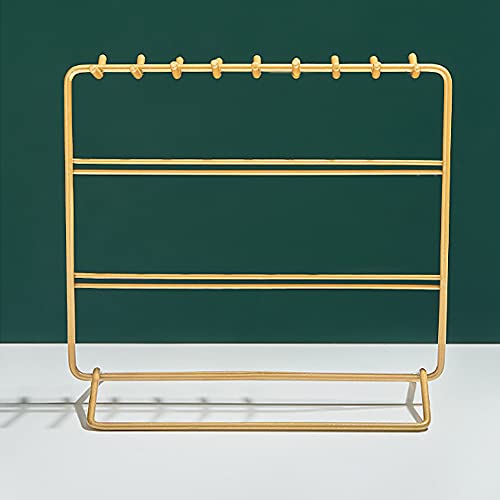 Jewelry Organizer, Jewelry Holder, Perfect Earrings, Necklaces and Bracelets Holder, Golden - color: Golden