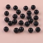 Gocelyn 476 PCS Round Crystal Glass Beads for Jewelry Making(Black), Glass Spacer Loose Beads for Crafts Bracelets Necklaces Charms Pendants Friendship 4/6/8/10/12mm - color: Round Glass Beads: Black