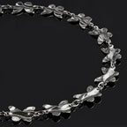 UMAOKANG 2 Yard Butterfly Chain for Jewelry Making Stainless Steel Chains Bulk on Spool with Jump Rings Lobster Clasps - color: Silver Butterfly