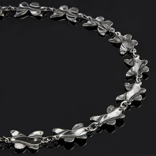 UMAOKANG 2 Yard Butterfly Chain for Jewelry Making Stainless Steel Chains Bulk on Spool with Jump Rings Lobster Clasps - color: Silver Butterfly