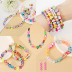 500 Pieces Polymer Clay Beads for DIY Jewelry Making, 24 Style Cute Clay Bead Animal Beads Flower Football Sports Beads Charms for Bracelets Necklace Crafts Kits for Adults Women
