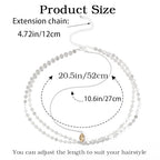 Yean Gold Sequins Head Chain Bohemian Hair Jewelry Headpiece Forehead Band Festival Headband Accessories for Women - color: Silver