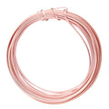 The Beadsmith Half-Round Craft Wire – Soft Temper Jewelry Wire, Rose Gold Color, 18 Gauge, 4 Yards - color: Rose Gold, size: 18 Gauge