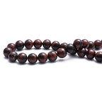 BEADIA Natural Red Tiger Eye Stone Round Loose Semi Gemstone Beads for Jewelry Making 6MM 61PCS - color: Red Tiger Eye, size: 6mm