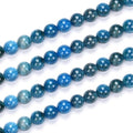 90pcs Adabele Natural Blue Apatite Healing Gemstone 4mm (0.16 inch) Small Round Beads Gem Stone Spacer for Craft Jewelry Making GF32-4 - color: Blue Apatite, size: 4mm (90pcs/1 Strand)