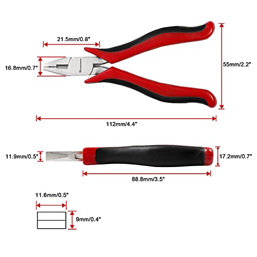 SPEEDWOX Mini Combination Pliers, 4.5 Inches with Box Joint Construction, Jewelry Making Pliers with Spring for Arts & Crafts, Mechanical Work & Small Electronics - style: Lineman Pliers