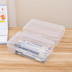 4 Pack Rectangular Clear Plastic Storage Containers Box with Hinged Lid for Beads and Other Small Craft Items (8 x 4.7 x 2.3 inch) - size: 8 x 4.7 x 2.3 inch