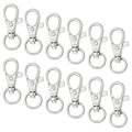 cnomg 50 pcs Swivel Clasps Lanyard Snap Hook,cnomg Metal Swivel Lanyard Snap Hook Lobster Claw Clasp 38mm(Sliver) - color: Sliver, size: 1.5 inches
