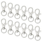 cnomg 50 pcs Swivel Clasps Lanyard Snap Hook,cnomg Metal Swivel Lanyard Snap Hook Lobster Claw Clasp 38mm(Sliver) - color: Sliver, size: 1.5 inches