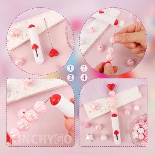 10 Pack Beadable Letter Openers Blanks Heart Metal Beaded Envelope Opener for Slitter Mail 5 Colors - color: 2 Colors