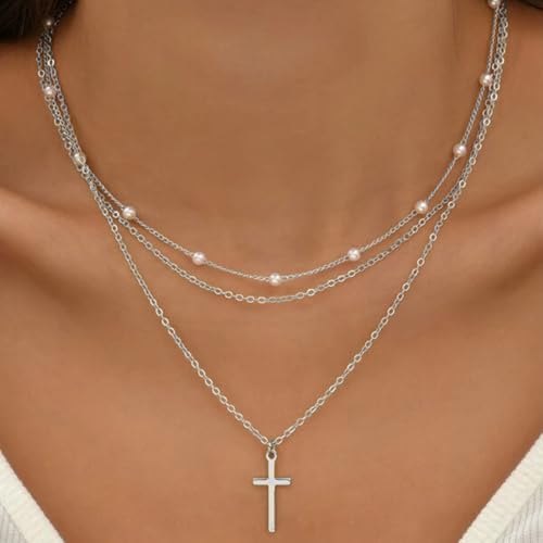 24PCS Cable Necklace Chains for Jewelry Making 1.5MM Stainless Steel Cable Cross Link Chains Bulk for DIY Necklace - color: stainless steel(1.5mm/18 inches)