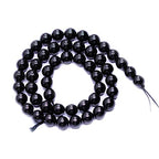 Natural Gemstone Loose Beads Smooth Round Approxi 15 inch DIY Bracelet Necklace for Jewelry Making (6mm, Black Tourmaline) - color: Black Tourmaline, size: 6mm