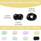 Glass Seed Beads Bulk Peanut Shape Colorful Seed Beads Small Pony Beads for Jewelry Making DIY Craft Projects Bracelets Necklace Earing 10g/Color