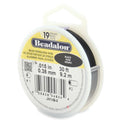 Beadalon 19 Strand Stainless Steel Bead Stringing Wire, .015 in / 0.38 mm, Black, 30 ft / 9.2 m - color: Black, style: .015 in / 0.38 mm, 30 ft / 9.2 m