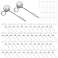 Silver Ball Earring Posts Hypoallergenic Earring Studs Ball Ear Pin with 925 Sterling Silver Post for DIY Jewelry Making Findings - color: A Style-Silver Dull Polish Ball