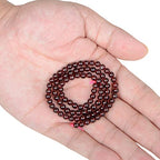 AD Beads Natural Gemstone Round Loose Beads 15" for Bracelet Necklace Earrings Jwelery Making Crafts DIY (4mm, Dark Red Garnet) - color: Dark Red Garnet, size: 4mm