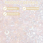 MECCANIXITY 15/0 11/0 8/0 6/0 Glass Seed Beads 1.5mm/2mm/3mm/4mm Loose Seed Beads for Jewelry Earring Bracelet Craft Making, 5888PCS, Korean Pink - color: Korean Pink