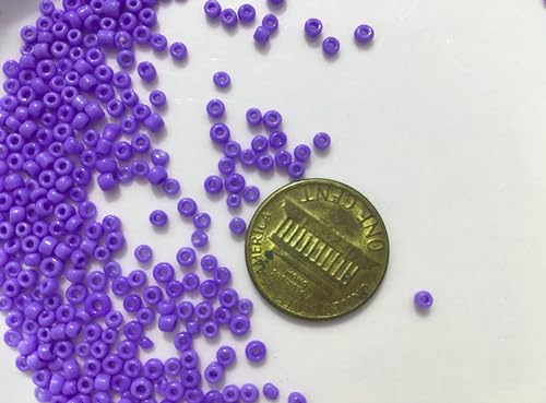 Seed Beads Size:11/0 50 gr / 1.76 oz (Light Purple Opaque) - color: Light Purple Opaque