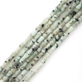 5x12mm Natural Kiwi Jasper Stone Bamboo Shape Gem Healing Energy Loose Spacer Beads for DIY Necklace Bracelet Earring - color: Kiwi Jasper