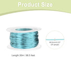 HARFINGTON 20 Gauge Aluminum Craft Wire 0.8mm 98.5ft Flexible Bendable Anodized Metal Jewelry Sculpting Wire for Jewelry Making Modelling Craft DIY, Sky Blue - color: Sky Blue, size: 30M x 0.8mm