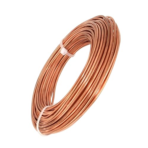 99.9% Soft Copper Wire, 6 Gauge/ 4.1 mm Diameter, 12.5 Feet / 3.8m, 1 Pound Spool Pure Copper Wire, Jewelry Making Wire Craft Wire - size: 6 Gauge(4.1 Mm), 1 Pound