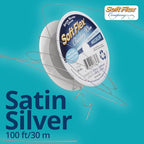 Soft Flex 49 Strand Beading Wire, Medium 0.019 Diameter, 100 Feet, Premium Nylon Coated Jewelry Wire for Bracelets, Necklaces and Beading Projects - Made in the USA - style: Satin Silver