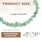 MECCANIXITY 310 Pcs Natural Drilled Green Aventurine Gemstone Chips Bulk 3mm to 5mm Dia. Irregular Tumbled Crystal Chip Beads for Jewelry Making Craft Supplies (Emerald Green) - color: Green Aventurine, size: 3-5mm