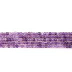 Faceted Natural Amethyst 2-3mm Cube Square Loose Beads Gemstone Small Loose Beads Healing Crystal Energy Stone for DIY Jewelry Making 15" - color: Amethyst1