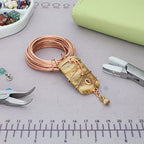 The Beadsmith Square Craft Wire - Soft Temper Beading Wire, Copper Color, 18 Gauge, 7 Yards - color: Copper, size: 18 Gauge, 7 Yard Coil