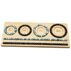 Petoysoso Bead Boards for Jewelry Making, Bamboo Beading Board for Bracelet, Bracelet Bead Board,Jewelry Making Supplies,Beading Tray - size: S-5