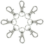 50 pcs Swivel Clasps Lanyard Snap Hook,cnomg Metal Swivel Lanyard Snap Hook Lobster Claw Clasp(Sliver) - color: Sliver, size: 1.2 inches