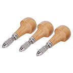 Single End Pin Vise, 3 Set Graver Type Chuck Single End Lock Nozzle Pin Vise Gold Jewelry Production Making Tool For Carving DIY Woodworking Electronic Assembly Model Making
