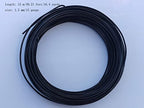 15 Gauge Anodized Aluminum Wire 49 Feet for Jewelry Making Craft DIY（1.5mm,Black,41510） - color: Black, size: 15 Gauge
