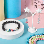 8mm Turquoise Beads Strands Dyed Gemstone Round Loose Spacer Beads 6 Colors for DIY Bracelet Earring Necklace Jewelry Making (6 Strands) - color: Mixed Color-Round