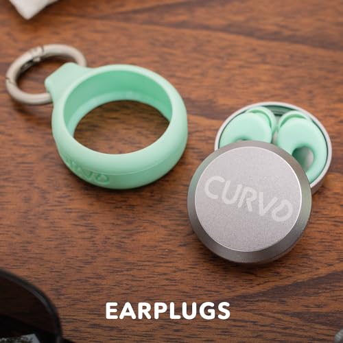 CURVD Premium Carrying Case Durable Travel Keychain Container, Medicine Pill Organizer, Travel Pill Box, Small Waterproof Holder for Pills, Earplugs, Compatible with Loop, Vibes & Eargasm - color: Purple
