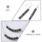 1000pcs Black Square Acrylic Number Letter Beads 6x6mm Colorful Number 0-9 Beads for Jewelry Making and DIY Bracelets Necklaces Key Chains - color: Black Mixed Colorful Number 0-9