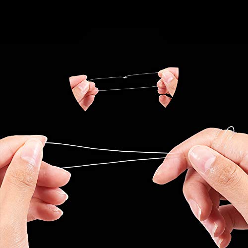 PH PandaHall 109 Yards 0.25mm Clear Fishing Line Invisible Nylon Thread Jewelry String Wire Crystal Beading Cords String for Party Christmas Decor, Seed Beads Jewelry Bracelet Making - size: 0.25mm