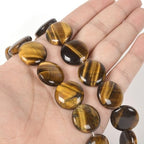 Natural Yellow Tiger Eye 20mm Coin Disc Loose Beads 16 Inch for DIY Jewelry Making Beads - color: Yellow Tiger Eye