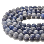 8mm Natural Blue Aventurine Gemstone Beads Round Loose Stone Beads for Jewellery Making 15"/Strand (Blue Aventurine,8mm) - color: Blue Aventurine, size: 8mm