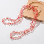 Natural Chip Stone Beads About 200pcs Watermelon Red Stones 5-8mm Irregular Gemstone Healing Crystal Loose Rocks for Bracelet Necklace Earrings Jewelry Making (Watermelon Red) - color: Watermelon Red