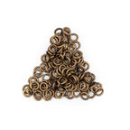 The Bead Chest Bronze 4mm Round Open Jump Rings, Pack of 100 - color: Bronze, size: 4mm