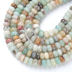 5x8MM 72PCS Amazonite Tube Rondelle Abacus Disk Spacer Loose Beads for Jewelry Making - color: Amazonite, size: 5x8mm abacus-shaped