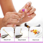 TOAOB 200pcs Eye Pins for Jewelry Making 30mm Gold Silver Brass Open Head Pins Findings for DIY Crafts Necklaces Bracelets Earrings - size: 30mm