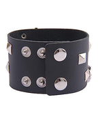 GelConnie Leather Cuff Bracelet Punk Braided Bracelets Rock Leather Wristbands Faux Mens Leather Bracelet Gothic Viking Bangle Adjustable Wrap Bracelet for Women,Men - color: Black Skull Leather Bracelets